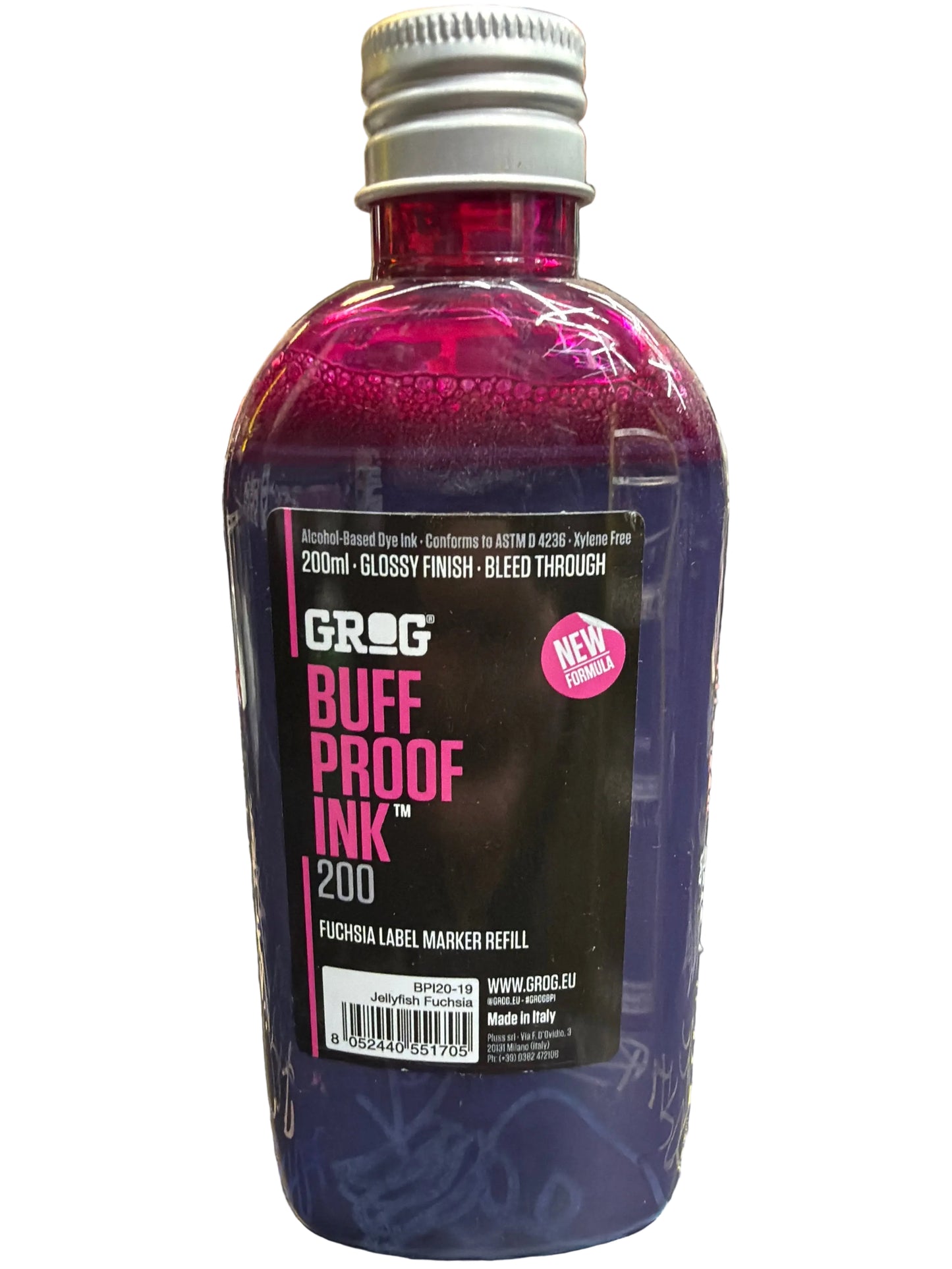 Grog Buff Proof Ink 200 – Jellyfish Fuchsia (200ml)