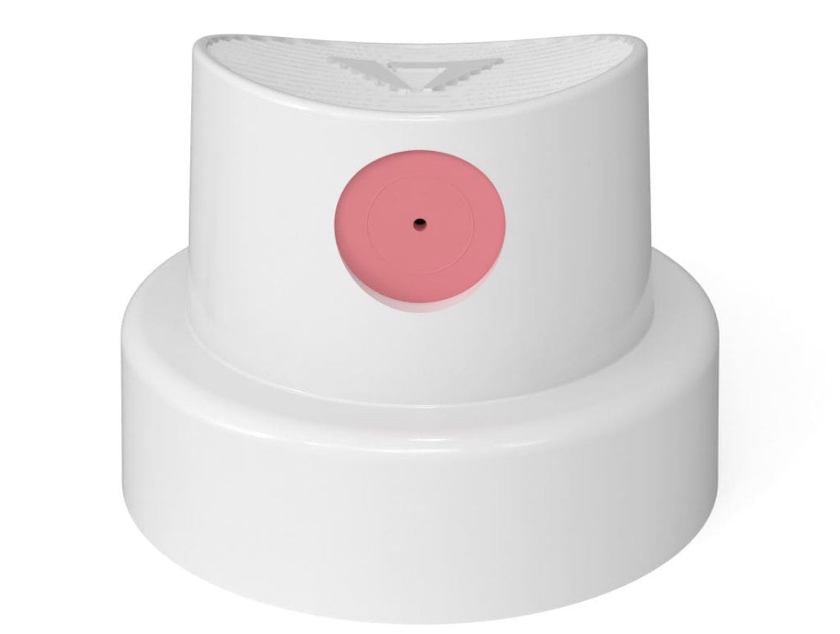 3X White Pink Dot Fat Caps (Wide Spray Nozzle)
