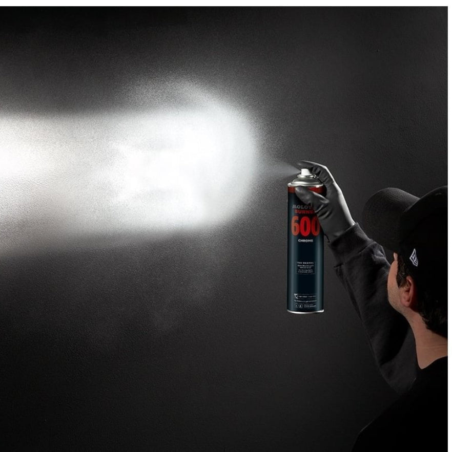 Molotow Burner Chrome 600ml - High-Pressure Chrome Spray Paint