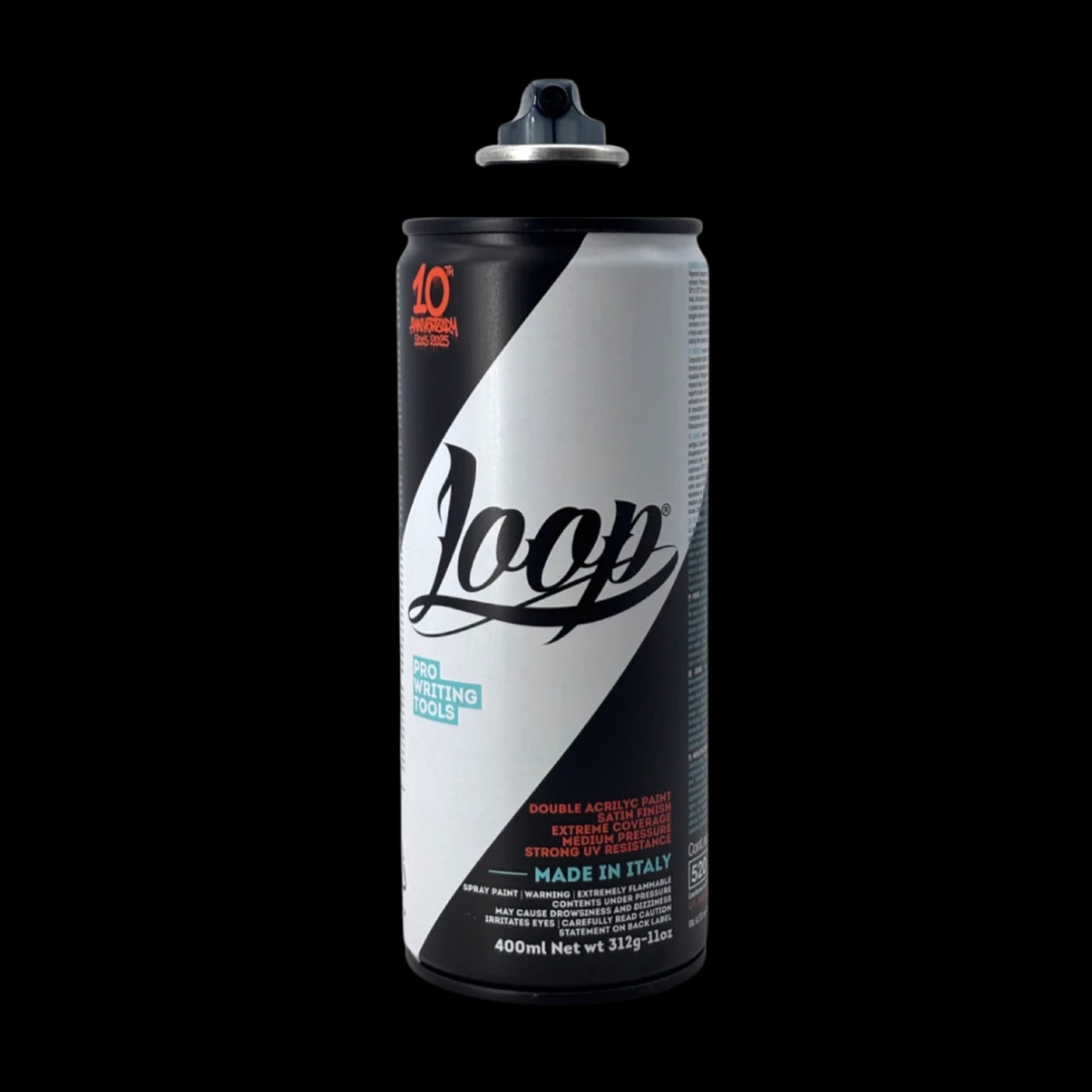 Loop Spray Paint 400ml Black Gloss LP-105