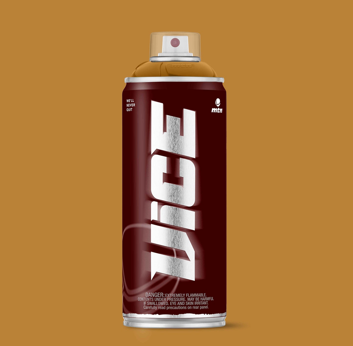 MTN VICE Wallaby Brown spray can – rich brown graffiti paint on a coloured background