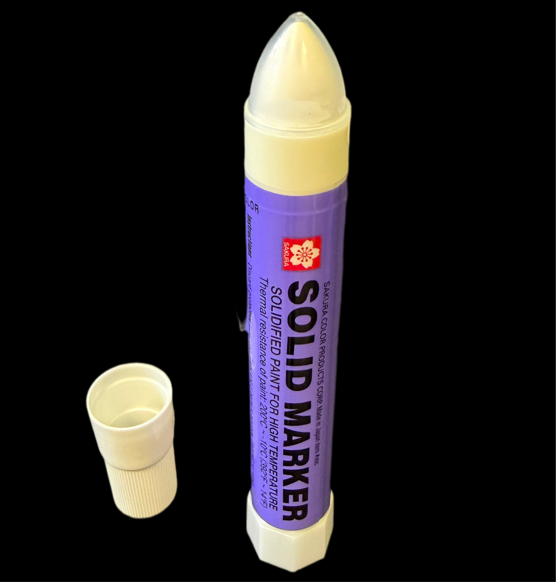 Solid Marker (White) heavy-duty solid paint stick for permanent marking on any surface