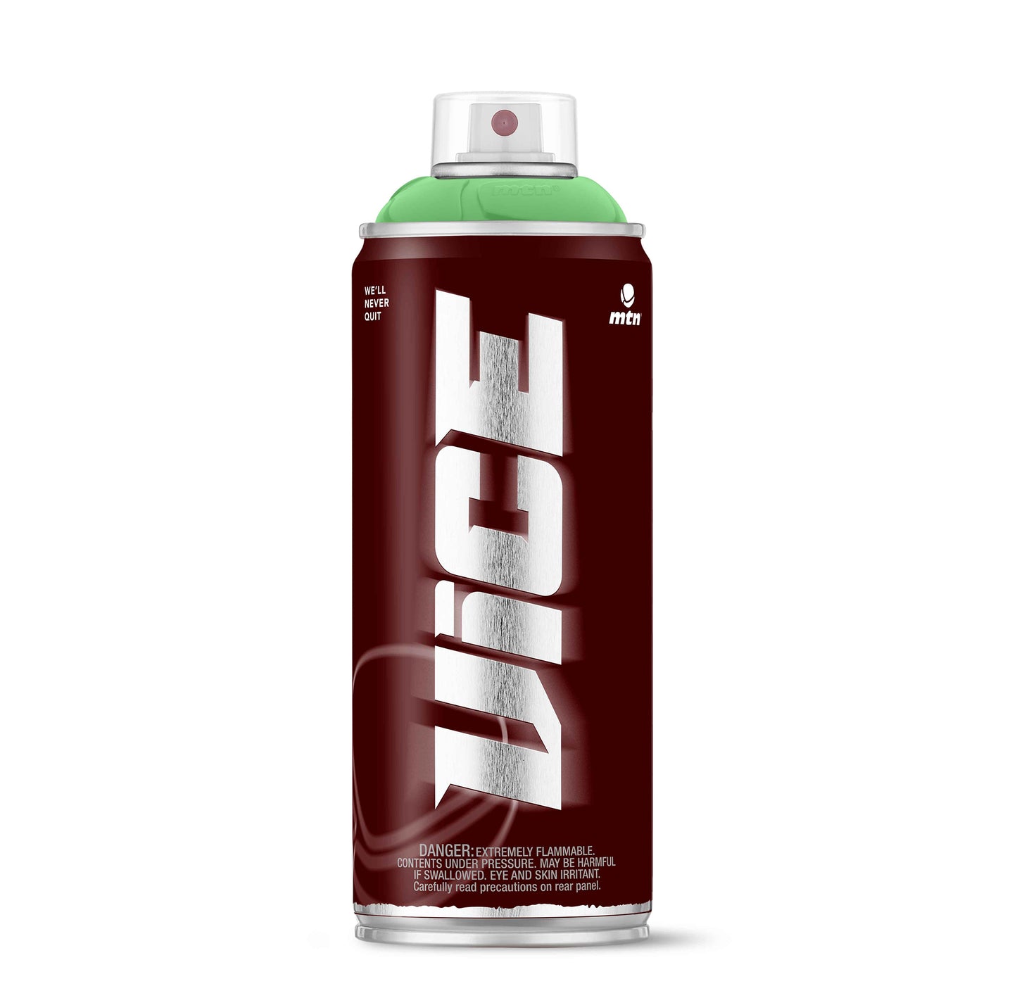 MTN VICE Frog Green spray can – graffiti paint on a white background