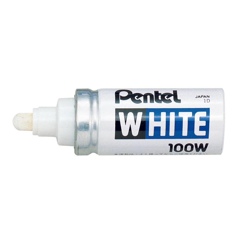 Pentel White Permanent Paint Marker 100W – Bullet Tip Multi-Purpose