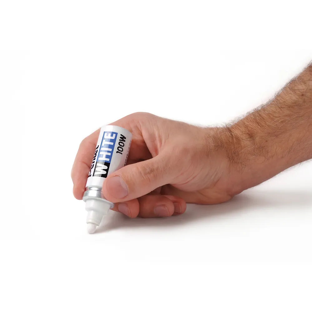 Pentel White Permanent Paint Marker 100W – Bullet Tip Multi-Purpose