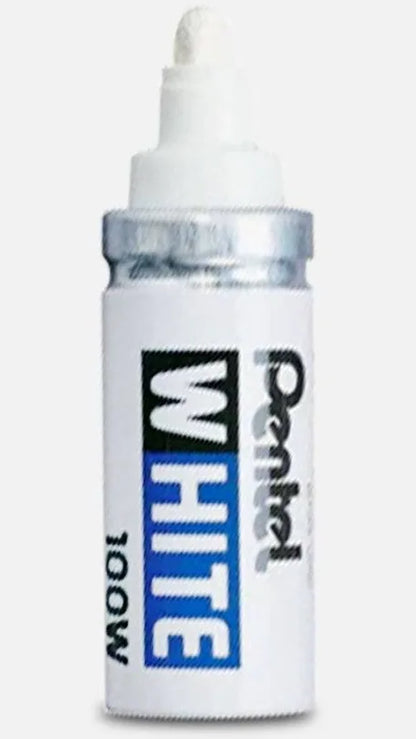 Pentel White Permanent Paint Marker 100W – Bullet Tip Multi-Purpose