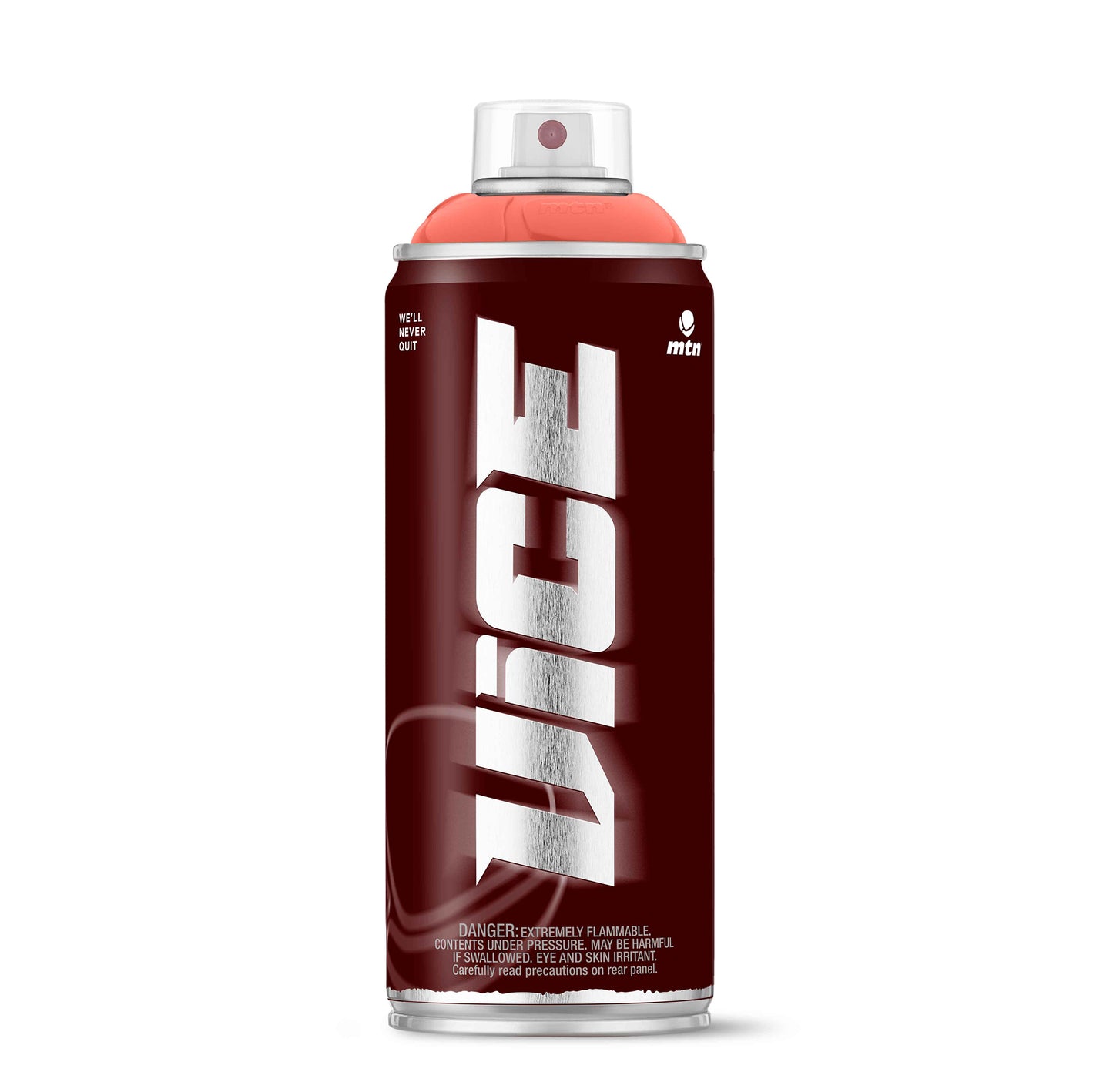 MTN VICE Palanca Red can – crimson red graffiti paint on white background