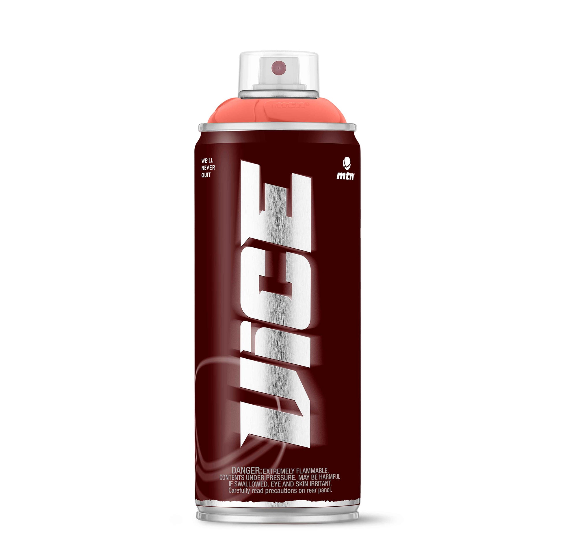 MTN VICE Palanca Red can – crimson red graffiti paint on white background
