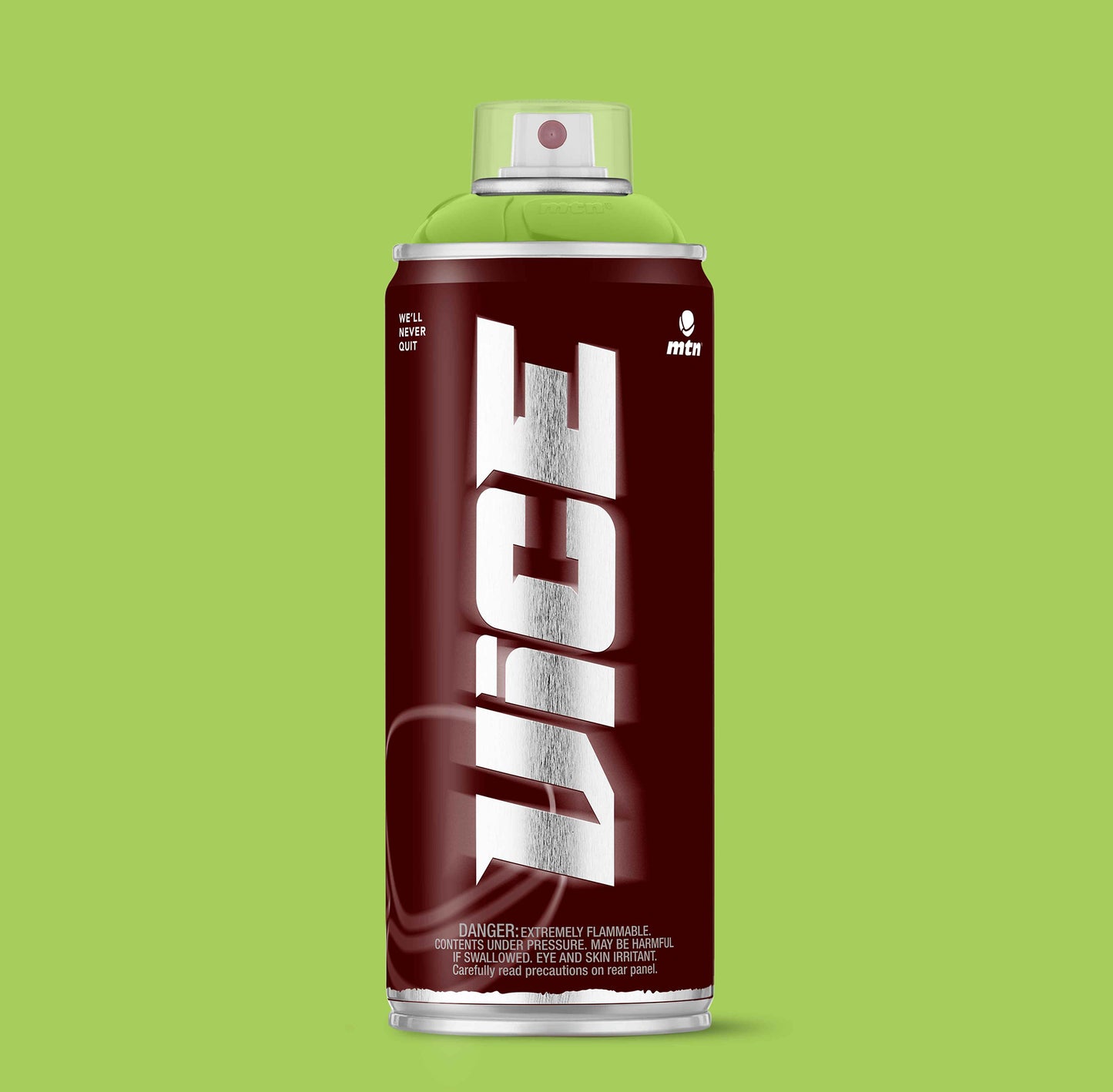 MTN VICE Costa Green spray can – emerald green paint on a green background