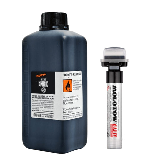 Graffiti Ink & Marker Starter Pack – Inferno Black + Molotow Transformer Empty Pump-Marker