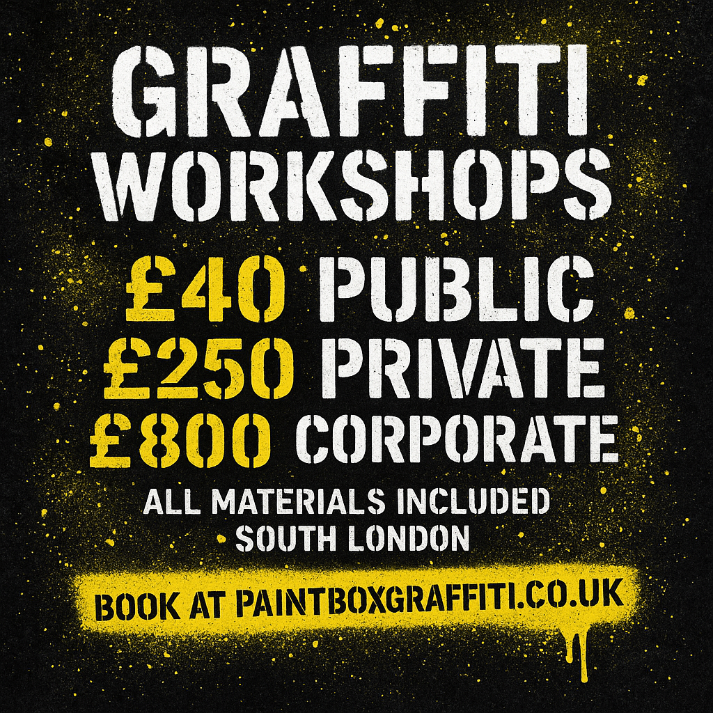 Graffiti Workshops in London – Learn to Spray Paint in South London